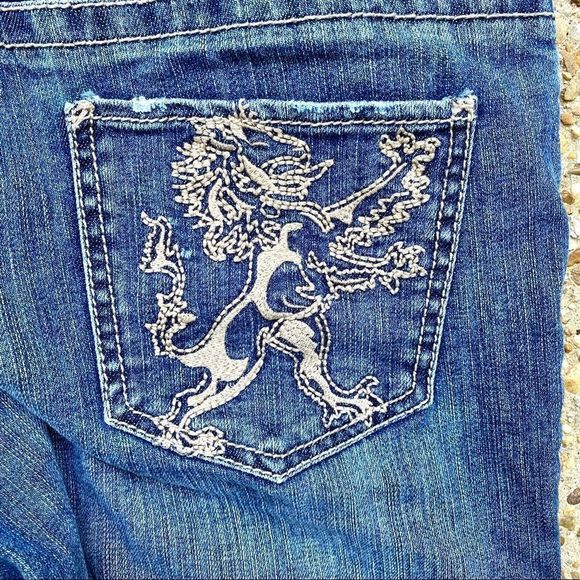 VTG Harold’s Lion Boot Cut Embroidered Jeans 10 - Picture 10 of 12